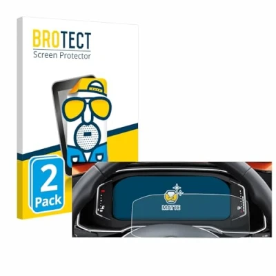 Abbildung von BROTECT Entspiegelungs Schutzfolie für Volkswagen Polo 6 Digital Cockpit Pro (2 Stück) Matte Displayschutz Folie, Anti Reflex, Fingerprint