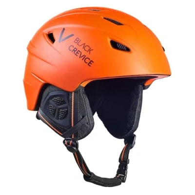 Abbildung von Black Crevice Erwachsene Skihelm Streif, matt orange/schwarz, XL…
