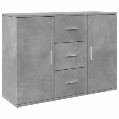 Abbildung von vidaXL Sideboard Betongrau 90,5x29,5x65 cm Holzwerkstoff (1 St)