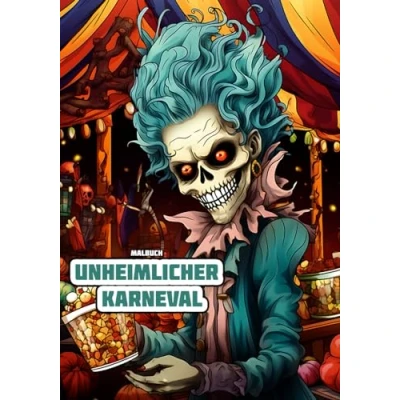 Abbildung von Unheimlicher Karneval: Malbuch (Horror Orrore Coloring Books Deutsch)