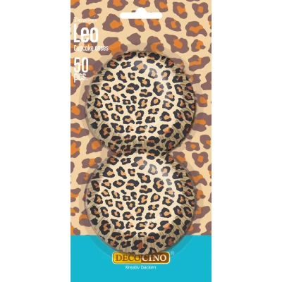 Abbildung von DECOCINO Muffin Förmchen Leo (50Stk.) Deko Cupcake Print für Mädchen Geburtstage &amp; Jungen