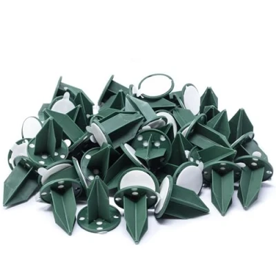 Abbildung von Oasis Pini KL Kerzenhalter Ø3cm 50 Stück mit Klebeband Floristikbedarf Befestigung Kerzen Steckschaum Steckschwamm Steckmasse