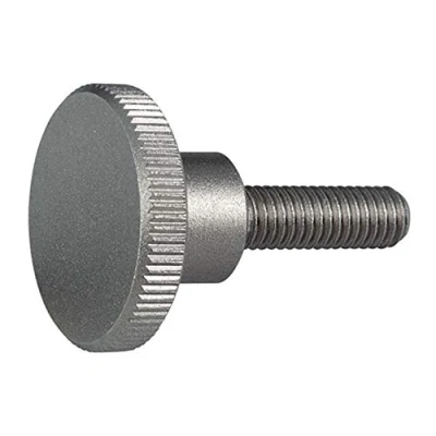 Abbildung von Halder 24790.0340 Hohe Edelstahl Rändelschraube, DIN 464, M6 x 25, 24mm Durchmesser