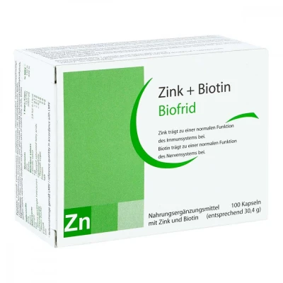 Abbildung von Zink+biotin Kapseln