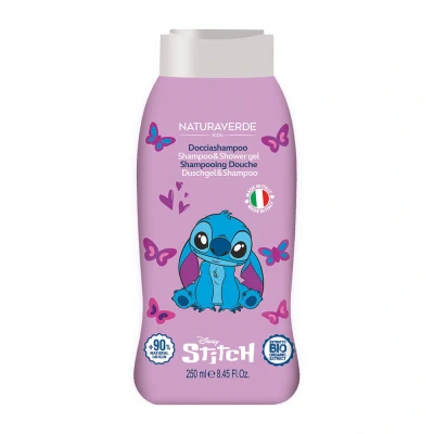 Abbildung von Naturaverde Kids Disnet Stitch Duschshampoo für Kinder, Duschseife Körper und Haare, Hygieneprodukte 250 ml