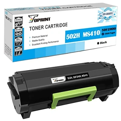 Abbildung von TOPRINT Kompatible Tonerpatrone 502H 50F2H00 Hohe Kapazität 5000 Seiten Schwarz für Lexmark MS310d MS310dn MS312dn MS410d MS410dn MS415 MS415dn MS510dn MS610de MS610dn MS610dte MS610dtn Drucker