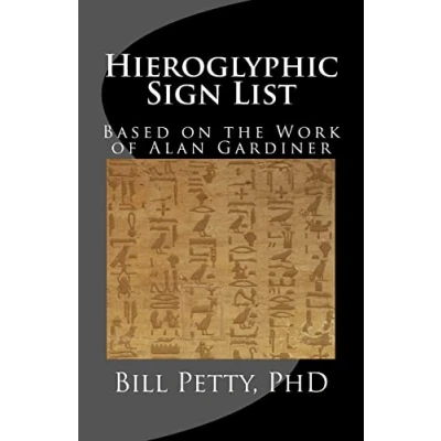 Abbildung von Hieroglyphic Sign List: Based on the Work of Alan Gardiner