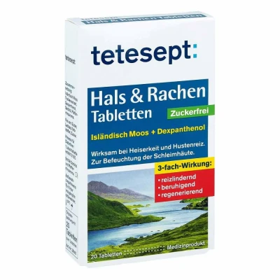 Abbildung von Tetesept Hals &amp; Rachen Tabletten zuckerfrei