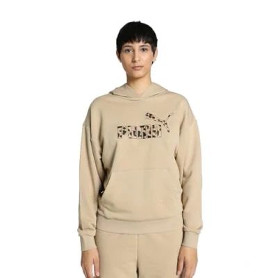 Abbildung von Puma ESS Animal Hoodie Sweatshirt, Damen, Größe: XL, Prairie tan