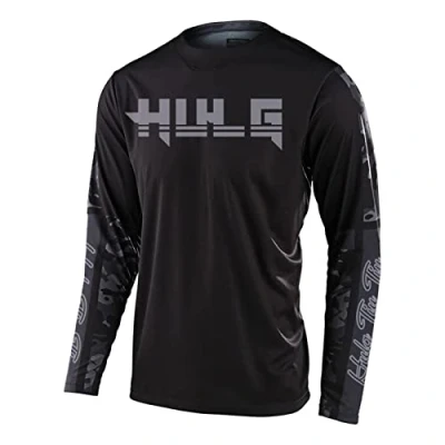 Abbildung von Radfahren Jersey Herren Mountainbike Motocross Langarm MTB T Shirt, Downhill Fahrrad Schnelltrocknend (Color 17,S)