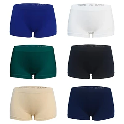Abbildung von Libella 6er Pack Damen Boxershorts Microfaser Mehrpack Seamless Mehrfarbig 3908 UN2 L/XL
