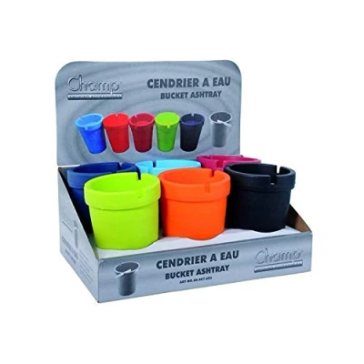 Abbildung von Vani 6 x Aschenbecher + 1 gratis Feuerzeug allaroundprofi24 Sturmaschenbecher Windaschenbecher Tonne Autoaschenbecher