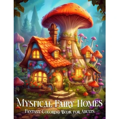 Abbildung von Mystical Fairy Homes Fantasy Coloring Book for Adults: Whimsical Fairytale Architecture Relaxation and Stress Relief
