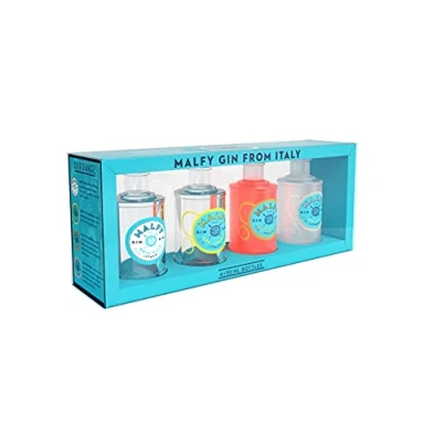 Abbildung von Malfy Gin Miniaturen Set 4x50ml a 41Vol% / 1x con Limone 50ml Originale Arancia Rosa Tasting [Enthält Sulfite]