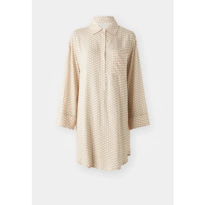 Abbildung von Lascana Nightgown Nachthemd, Damen, Größe: 32, Beige/white