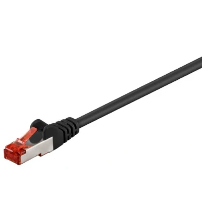 Abbildung von goobay Netzwerkkabel 10m schwarz, S/FTP CAT6