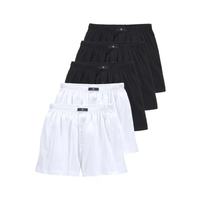 Abbildung von H.I.S Weite 5 STÜCK Boxershorts, Herren, Größe: 3XL, Weiß, schwarz