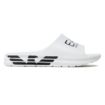 Abbildung von EA7 Emporio Armani Crusher Distance Slide Badesandale, Herren, Größe: 43, White/black Schuhe