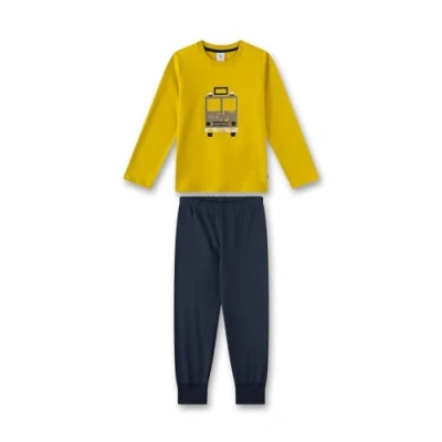 Abbildung von Sanetta Jungen Schlafanzug Grün Hochwertiger und bequemer aus Bio Baumwolle für Jungen. Pyjamaset 092