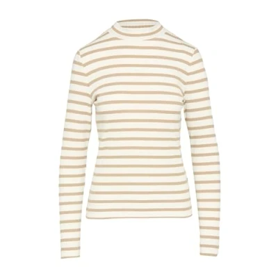 Abbildung von s.Oliver Langarm MIT Struktur UND Stehkragen Strickpullover, Damen, Größe: 38, Sandstein