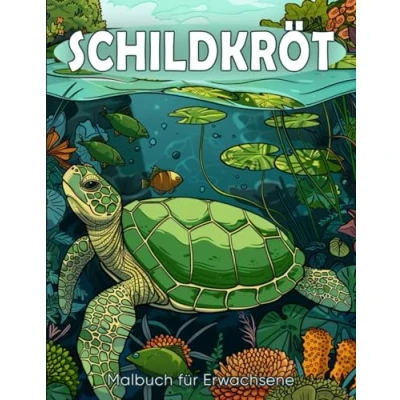 Abbildung von Schildkröte Malbuch für Erwachsene: 50 Wunderschöne und Entspannende Schildkröten Designs zur Stressbewältigung Kreativen Entfaltung ( Tiere Erwachsene )