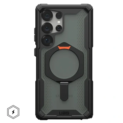 Abbildung von Samsung Galaxy S25 Ultra Hülle MagSafe Kunststoff UAG Hard Case/Backcover Handyhülle Schwarz Shockproof/Stoßfest