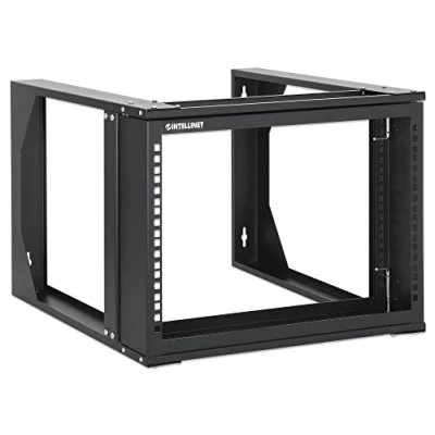 Abbildung von INTELLINET 716178 Wandschrank 19&quot; Open Frame 2 Streben Flat Pack 6U Schwarz