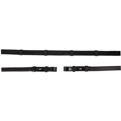 Abbildung von BR Rein Leinen 19mm Lackleder Jalousie Full / Silber Schwarz