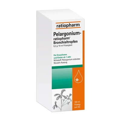Abbildung von Pelargonium ratiopharm Bronchialtropfen 100 ml