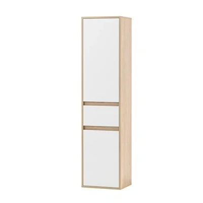 Abbildung von Schildmeyer Hochschrank &quot;Mali, Breite 40 cm&quot;, Holzdekor mit fühlbarer Struktur, Grifflose Türöffnung