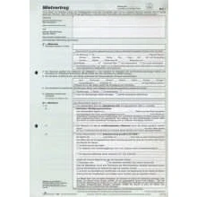 Abbildung von 25 x RNK Vordruck Universal Mietvertrag A4 3x2 Seiten selbstdurchschre