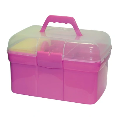 Abbildung von Kerbl Putzbox befüllt f.Kinder, Rosa