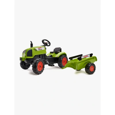 Abbildung von Falk Toys Trettraktor F2041C Claas Traktor mit Anhänger, Frontlader und zu öffnender Mo