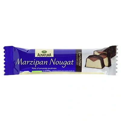 Abbildung von Alnatura Bio Marzipan Nougat Riegel, Zartbitter (1 x 40 g)