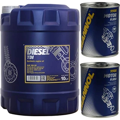 Abbildung von 10L MANNOL Motoröl Diesel TDI 5W 30 Motorspülung Motor Flush Reiniger