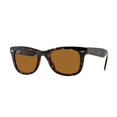 Abbildung von Ray Ban Tortoise Brown Classic B 15 54mm FOLDING WAYFARER Platz Sonnenbrillen