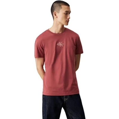 Abbildung von Calvin Klein Jeans Monologo TEE Tshirt print, Herren, Größe: 3XL, Apple butter