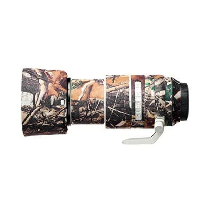 Abbildung von easyCover Lens Oak Objektivschutz Schutz für Ihr Kameraobjektiv Geeignet Canon RF 70 200mm F2.8L ist USM Wald Camouflage
