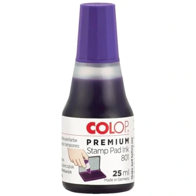 Abbildung von COLOP 109736 Stempelfarbe &quot;801&quot; für Stempelkissen, 25 ml, violett