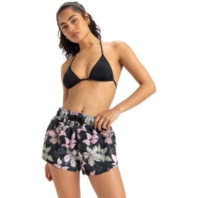 Abbildung von Roxy NO BAD Waves Printed Badeshorts, Damen, Größe: Medium, Anthacite