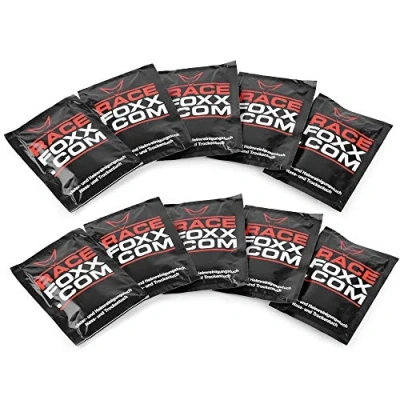 Abbildung von RACEFOXX, Visier und Helmreiniger Tuch, Visierreiniger, Helmreiniger, Reiniger, Reinigungsmittel, Motorradhelm, Motorradvisier, Helmvisier, 10 Sets im Paket