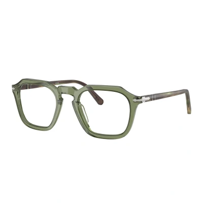 Abbildung von Persol Unisex PO3292V 1226 Rahmen von BRILLEN Acetat Grün Transparent Quadratisch Normal