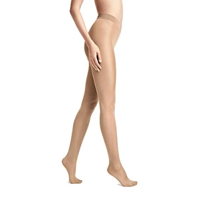 Abbildung von Wolford Damen Pure Shimmer 40 Concealer Tights, Frauen Struempfe durchsichtig durchscheinend,4004 caramel,Medium (M)
