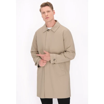 Abbildung von Dreimaster Kurzmantel, Herren, Größe: Small, Light beige