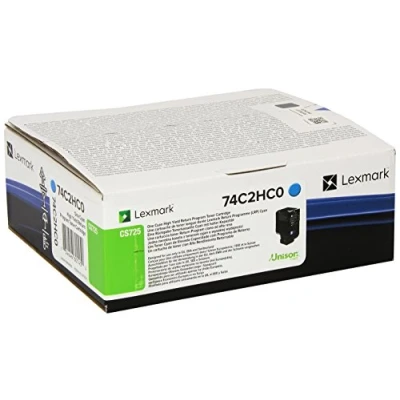 Abbildung von Lexmark 74C2HC0 Cyan Toner Hohe Kapazität