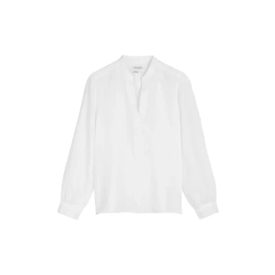 Abbildung von Marc O&#039;Polo Regular AUS Reinem Bluse, Damen, Größe: 38, White