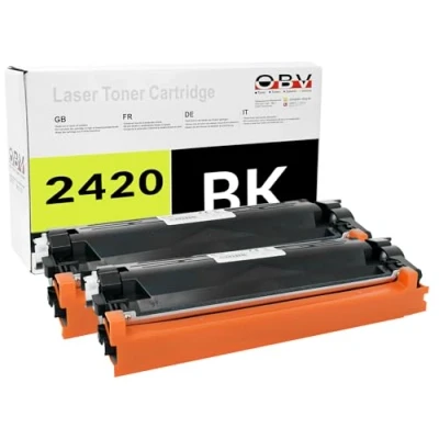 Abbildung von OBV 2X kompatibler Toner ersetzt Brother TN2420 TN 2420 für DCP L2510D L2530DW L2537DW L2550DN L2310D L2350DW HL L2357DW L2370DN L2375DW MFC L2710DN L2710DW L2730DW L2735DW L2750DW schwarz