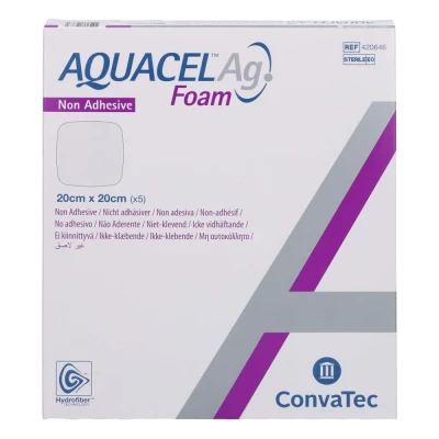 Abbildung von Aquacel Ag Foam nicht adhäsiv 20x20cm Verband