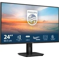 Abbildung von Philips 24E1N1300A 24 Zoll Full HD Monitor, Lautsprecher (1920x1080, 100 Hz, HDMI, USB C (65W Power Delivery), Hub) schwarz