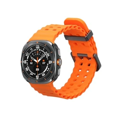 Abbildung von kwmobile Uhrenarmband Armband für Samsung Galaxy Watch Ultra 47mm, Ersatzarmband Fitnesstracker Fitness Band Silikon